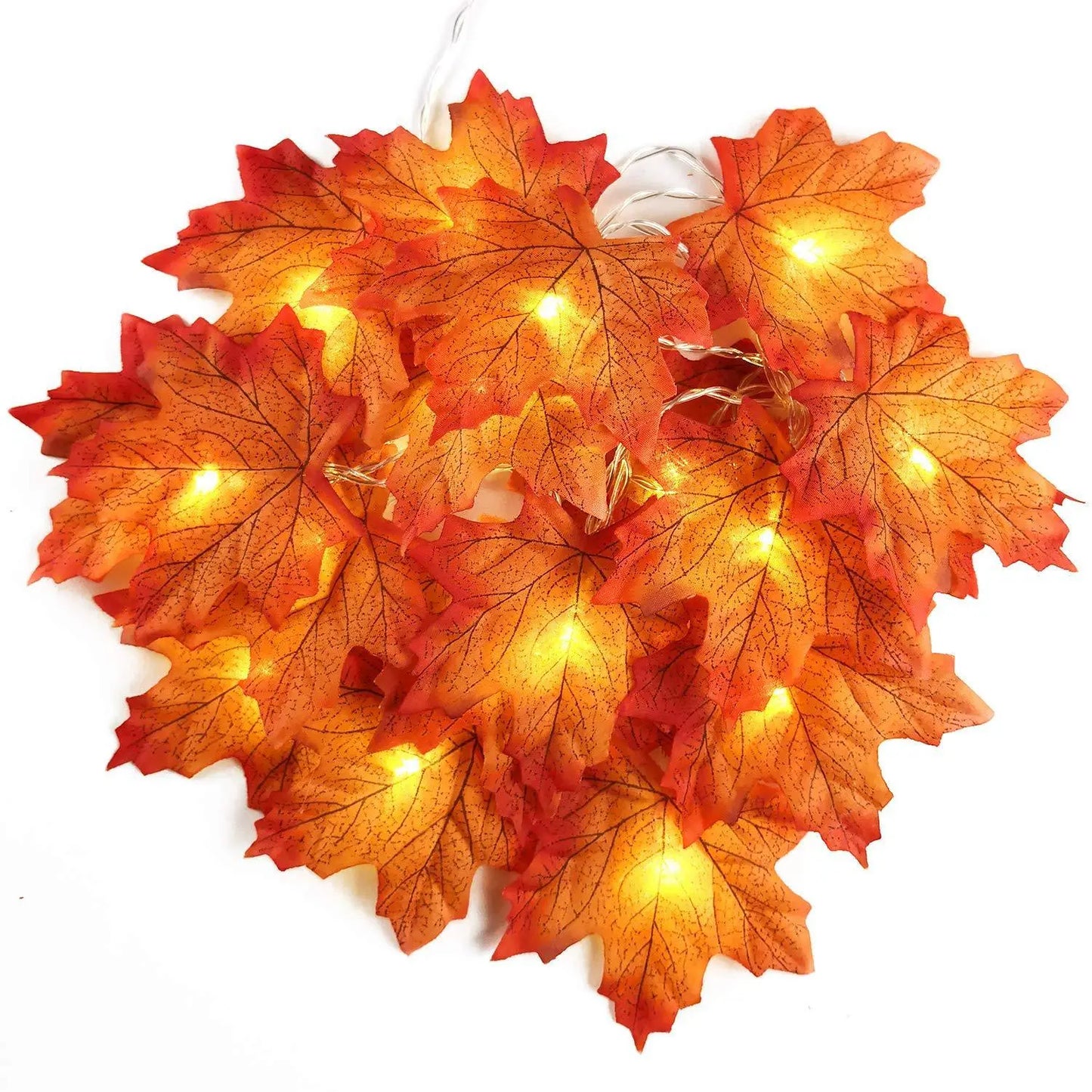 Halloween Decor Light String / Artificial Leaves