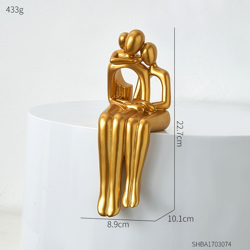 Golden Family Sculpture Figurines