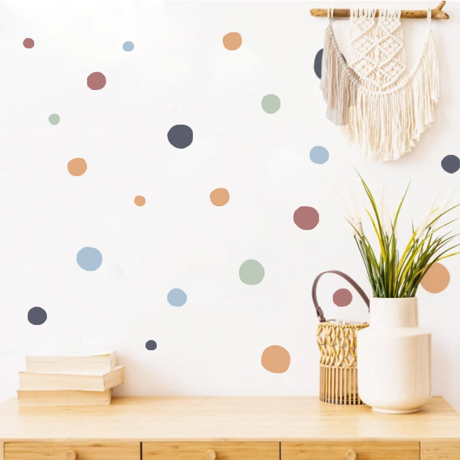 Colorful Dots Wall Stickers