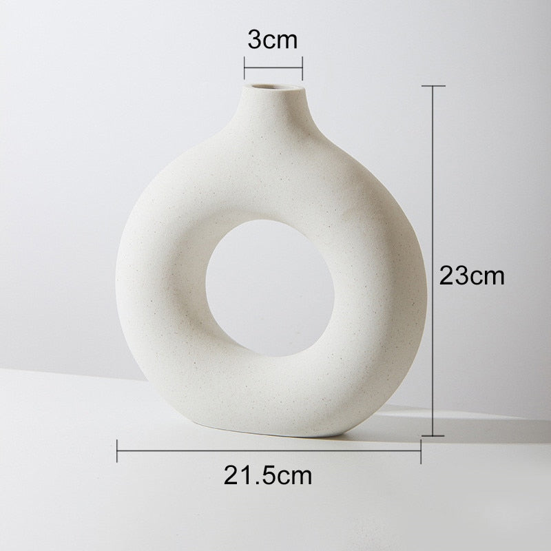 Circular Ceramic Vases
