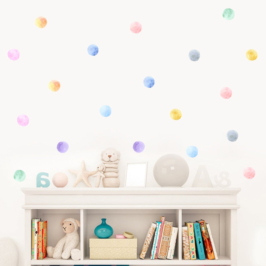 Colorful Dots Wall Stickers