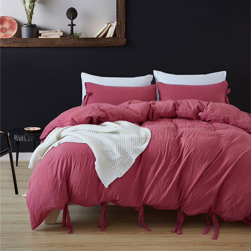 Duvet Cover Set-with Bowknot